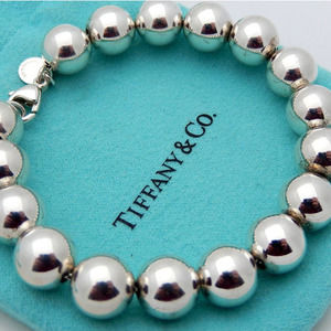 Tiffany 10mm Beaded Bracelet in Sterling Silver 925